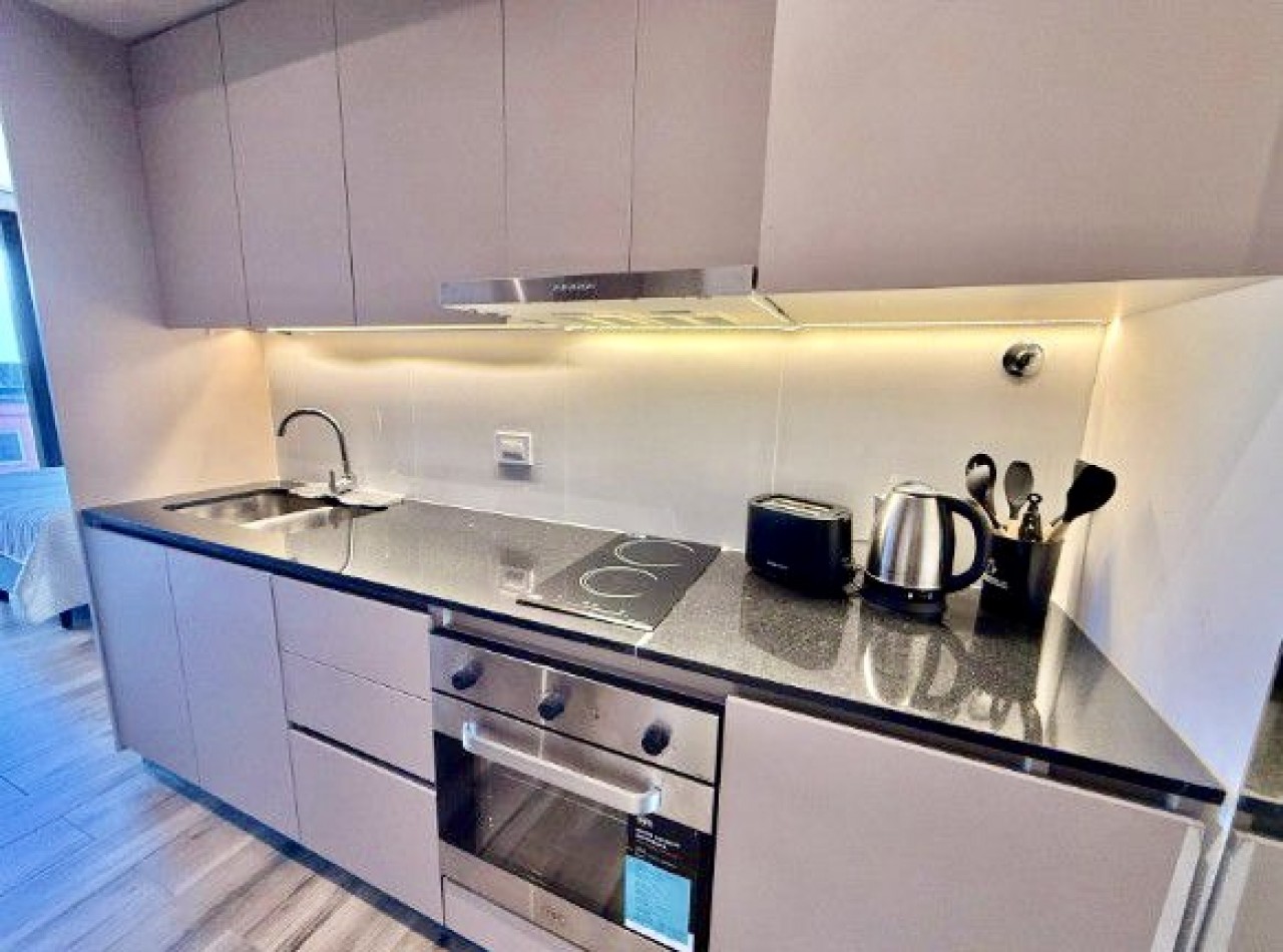 Monoambiente a estrenar. Zona Aldrey. Cochera opcional